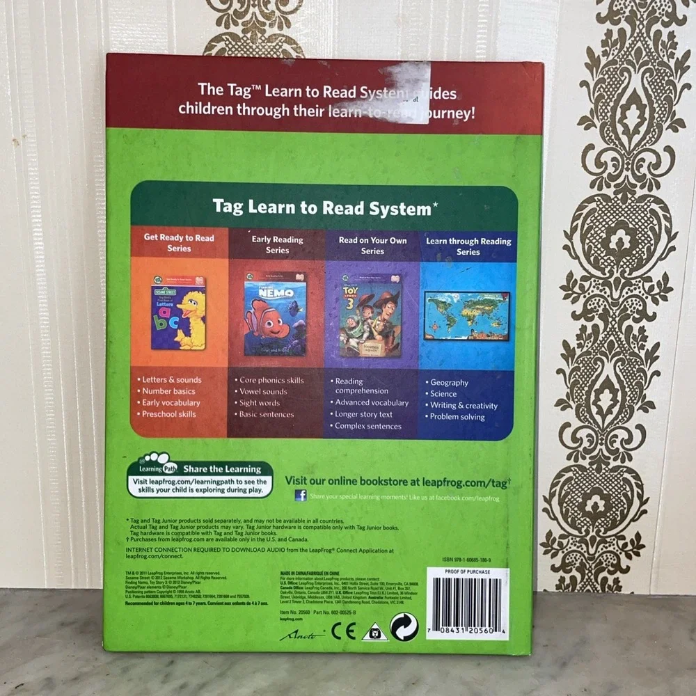 Finding Nemo Lost and Found Disney Leap Reader Book Hardcover Interactive Reader